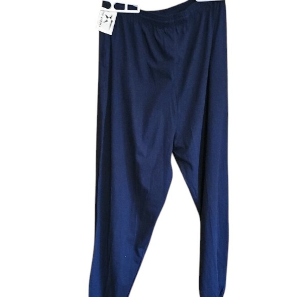 NWT PS PRO pull on elastic waist drawstring 100% cotton pants - Picture 1 of 10